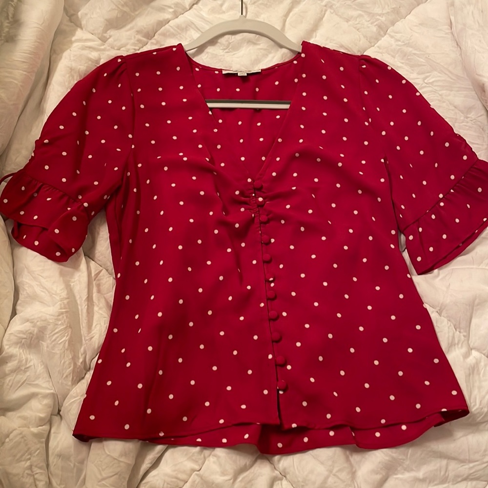 Polka dot blouse